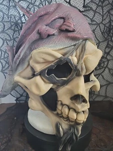 PIRATE HALLOWEEN MASK Captain Jack Vinyl 3/4 Rubie's Costume Of The Carribean - Picture 1 of 16