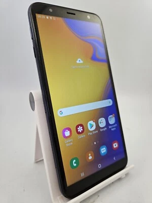 Samsung Galaxy J4 Plus Black Unlocked Dual Sim 32GB 2GB RAM Android Smartphone - Image 1 of 4