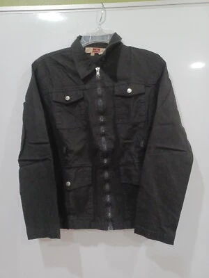 Ashley by 26 International Blk Full Zip Med Utility Pocket Jacket - Image 1 of 4