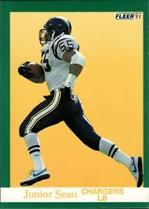 1991 Fleer Junior Seau #179 San Diego Chargers - Picture 1 of 2