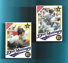 BOTH! DON MATTINGLY NEW YORK YANKEES 1989 Nabisco Ritz (1986-88)
