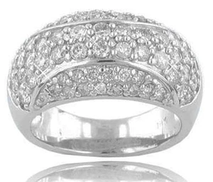 2.00 ct Ladies Round Cut Diamond Anniversary Band In Platinum New Style On Ebay  - Picture 1 of 3