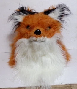 Furry Fox Costume Mask With Moving Mouth Cosplay Halloween VG Condition - Picture 1 of 5