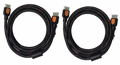 STARAUDIO 2Pcs Audio Quest Carbon 2M Male To Male M2M High Speed HDMI Cables - Image 1 of 4