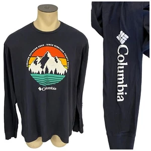 Camisa Columbia Sportswear Para Hombres 2XL Algodón Gráfico Montaña Manga Larga Exterior - Imagen 1 de 11