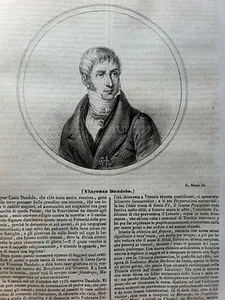 1839 VINCENZO DANDOLO VENEZIA CON TESTO - Imagen 1 de 1