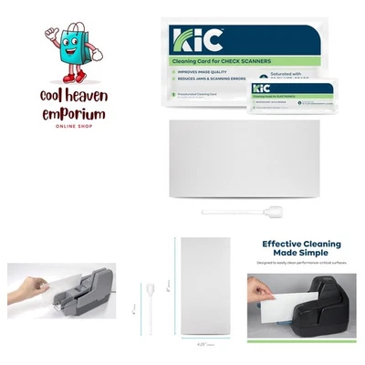 Comprehensive Check Scanner Maintenance Kit with 25 Cleaning Cards & Swabs - Image 1 of 4
