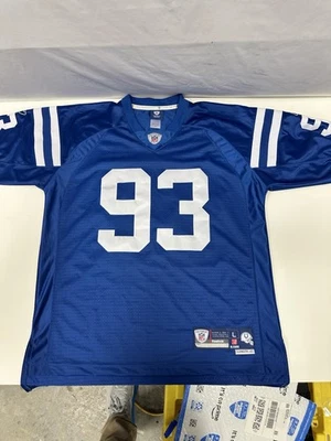 Camiseta Reebok Vintage Dwight Freeney #93 Indianapolis Colts NFL Para Hombre Grande Foto 1 de 4