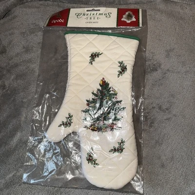 Nuevo En Paquete SPODE Árbol de Navidad Horno Guante Talla 13" X 7" Foto 1 de 4