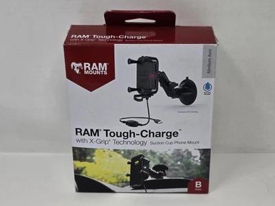 RAM Tough-Charge Suction Cup Phone Mount, Size B, RAM-B-166-UN12W by RAM Mounts - Image 1 of 4