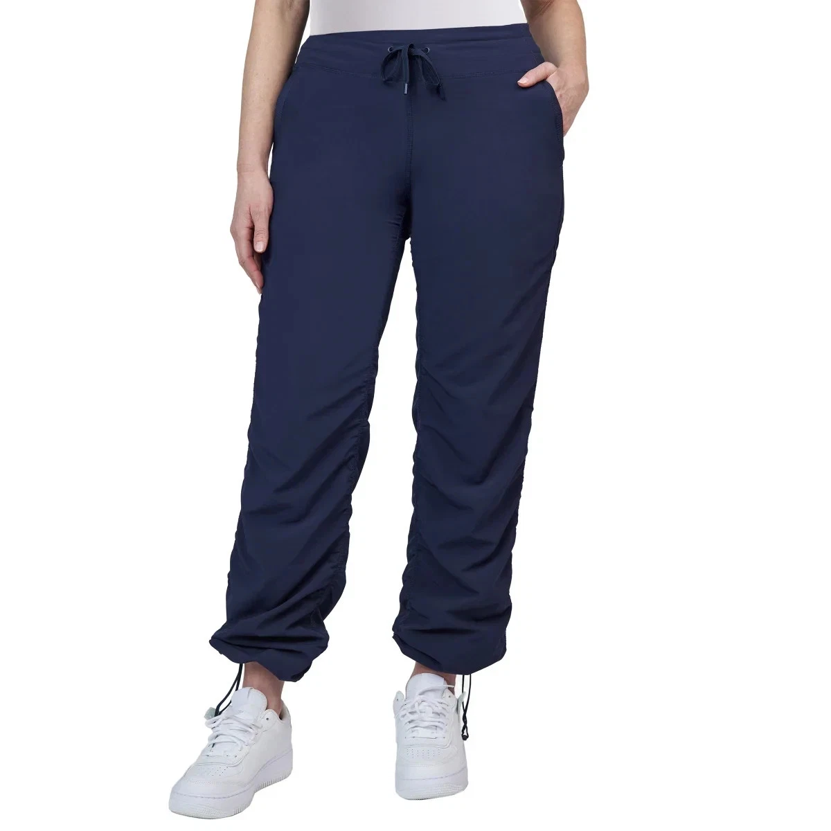 Kirkland Signature Women's Active Woven Capri Pants - Navy Or Black, Size Small
