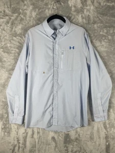 UNDER ARMOUR LANGARMHEMD ZUM KNÖPFEN ANGELN hellblau Small - Bild 1 von 8
