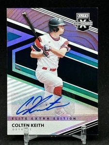 2020 Panini Elite Extra Edition - Colten (Colt) Keith #139 Signatures RC TIGERS - Picture 1 of 2