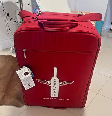 NUEVO Portabotellas Bolsa de Vino The Wine Check Tiene Capacidad para 12 Botellas - NUEVO CON ETIQUETAS - SUPER REGALO Foto 1 de 4