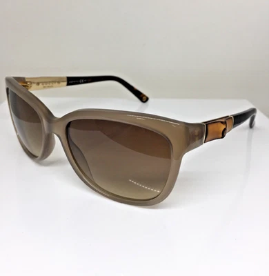 Nuevas gafas de sol GUCCI 3672 GG 3672/S C. 8YRJD beige y dorado con logotipo de bambú Italia Foto 1 de 4