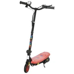 HOMCOM Folding Electric Scooter w/ LED Headlights, for Ages 7-14 Years, Red - Picture 1 of 11