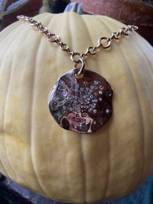 Lot Of 2 Bella Jack Necklaces Sand Dollar Rhinestone Gold Tone  - Image 1 of 4