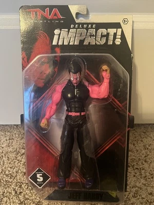 RARO 2010 TNA DELUXE IMPACT SERIE 5 ROSA JEFF HARDY FIGURA EN PAQUETE NUEVO EN CAJA Foto 1 de 4