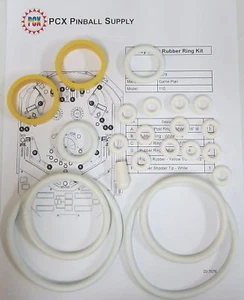 Kit de anillo de goma máquina de pinball Game Plan Rio 1978 - Imagen 1 de 1