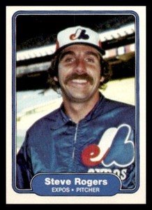 1982 Fleer #205 Steve Rogers Montreal Expos Baseball card