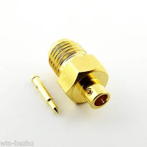 10pcs RP-SMA Female Plug Solder For Semi-rigid RG405 0.086" RF Cable Connector - Picture 1 of 7