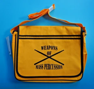 BOLSO BANDOLERA MENSAJERO ARMAS DE PERCUSIÓN MASIVA ~ AMARILLO ~ 40 x 30 x 9 cm ~ NUEVO - Imagen 1 de 4