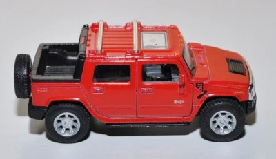 Modellino Kinsmart Hummer H2 SUT Retrocarica Rosso Scala 1:40 - Immagine 1 di 4