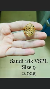 GoldNMore: 18 Karat Gold Ring #9 - Picture 1 of 1