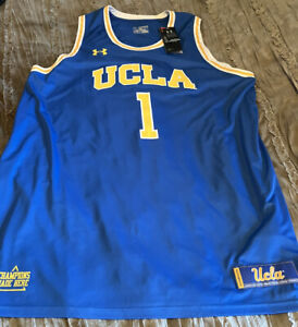UCLA BRUINS Basketball UNDER ARMOUR #1 Replica 2XL Jersey NEW Blue FREE SHIPPING
