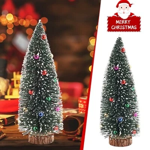 Desktop Decor Mini Christmas Tree Table Top Small Pine Tree Xmas Green Model DIY - Picture 1 of 15