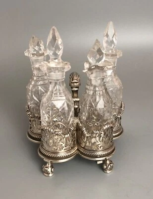 Victorian Solid Silver Oil Cruet Garrard London 1841 AF BLZX - Image 1 of 4
