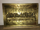 Vintage Last Supper Brass Relief Wall Hanging World Gift Handmade England