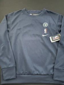 Nike Air Minnesota Timberwolves Crewneck Sweatshirt Men Size L New DN6975-419 PE - Picture 1 of 3