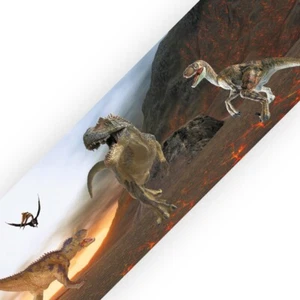 Dinosaurs - Bedroom Wall Border - Eco 1.3m Self Adhesive Strips - Picture 1 of 2
