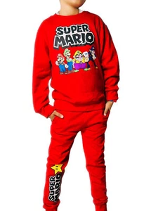 Super Mario Boys' Jogger Set, Red, Large (12-14) - Picture 1 of 3
