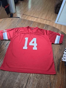 Men’s XL Alabama Crimson Tide #14 Jersey Shirt Pro Edge Knights Apparel Red Gray - Picture 1 of 5