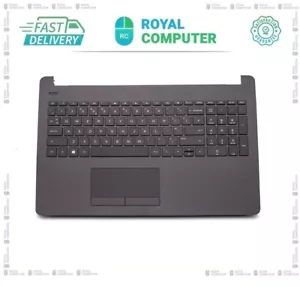 Fits For HP 250 G6 Model 3168NGW Grey Palmrest TouchPad Top Cover UK Keyboard - Picture 1 of 2