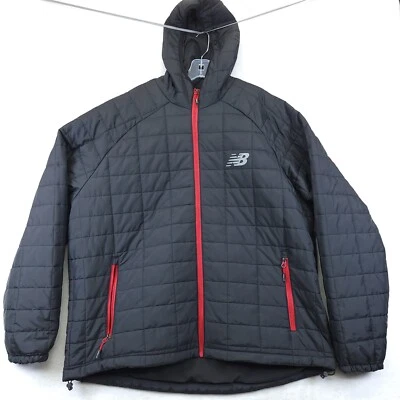 New Balance Men's Puffer Quilted Black Tech Jacket Water And Wind Resistant  - Image 1 of 4