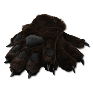 Fursuit Costume Five Finger Paw Gloves with Claws USA SELLER - Picture 1 of 22