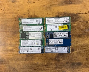 [ BULK LOT of 10] M.2 256GB SSD Various SAMSUNG HYNIX SANDISK TOSHIBA etc. - Picture 1 of 1