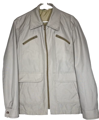 London туман куртка сафари 40L желтовато-коричневый 6-карманный 1970-х работы поле пальто мужской 70-х винтажный - Изображение 1 из 4