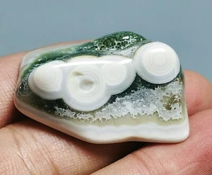 Amazing Natural Ocean Jasper Crystal Agate Round Pendant Jasper Reiki Stone - Picture 1 of 10