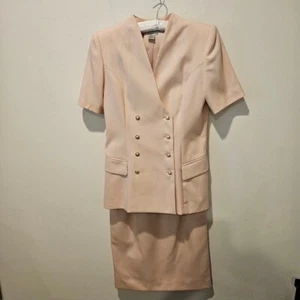 Women's Atrium Collection Vintage Skirt Suit Size 6 Pink - Picture 1 of 15