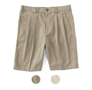 Roundtree & Yorke Men's Travel Smart 9" Ultimate Comfort Pleated Shorts 40 - Picture 1 of 5