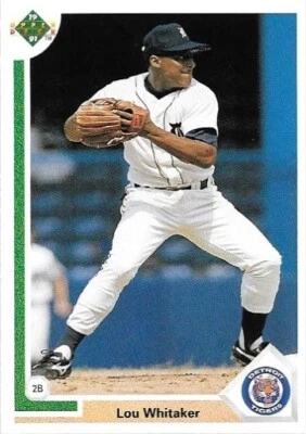 1991 Upper Deck #367 Lou Whitaker Detroit Tigers - Image 1 of 2