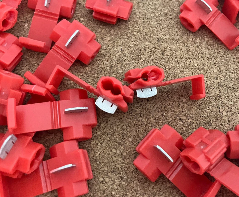 20-18 AWG Red Tap Wire Quick Splice Connector IDC 10A 600V Insulated Multi Qty - Image 1 of 1