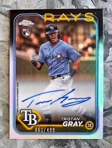 Tristan Gris #RA-TGR - 2024 Topps Cromo - Autógrafos de Novato 61/499 - Imagen 1 de 2