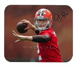 Johnny Manziel Cleveland Browns Facsimile Autographed Mouse Pad Item#1851 - Picture 1 of 1