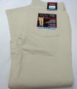 Iron Co. Men's Classic Stretch Comfort Patriot Pants  'Dune' Cream Color 32 x 30 - Picture 1 of 6