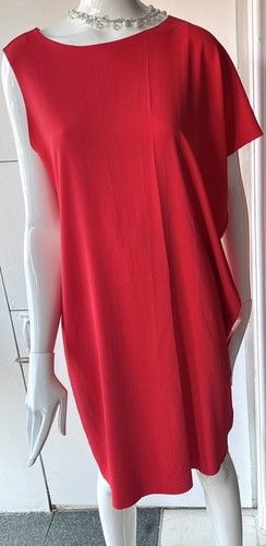 MAISON MARGIELA MM6 MAISON MARTIN MARGIELA ABITO TUBINO ROSSO ASIMMETRICO TAGLIA 46 UK 14